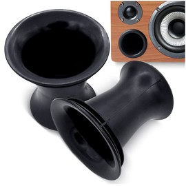 Kalevel 2 Inch Speaker Port Tube Subwoofer Vent Port Tube Bass Reflex Speaker Box Accessories for Sound System 2 Pcs