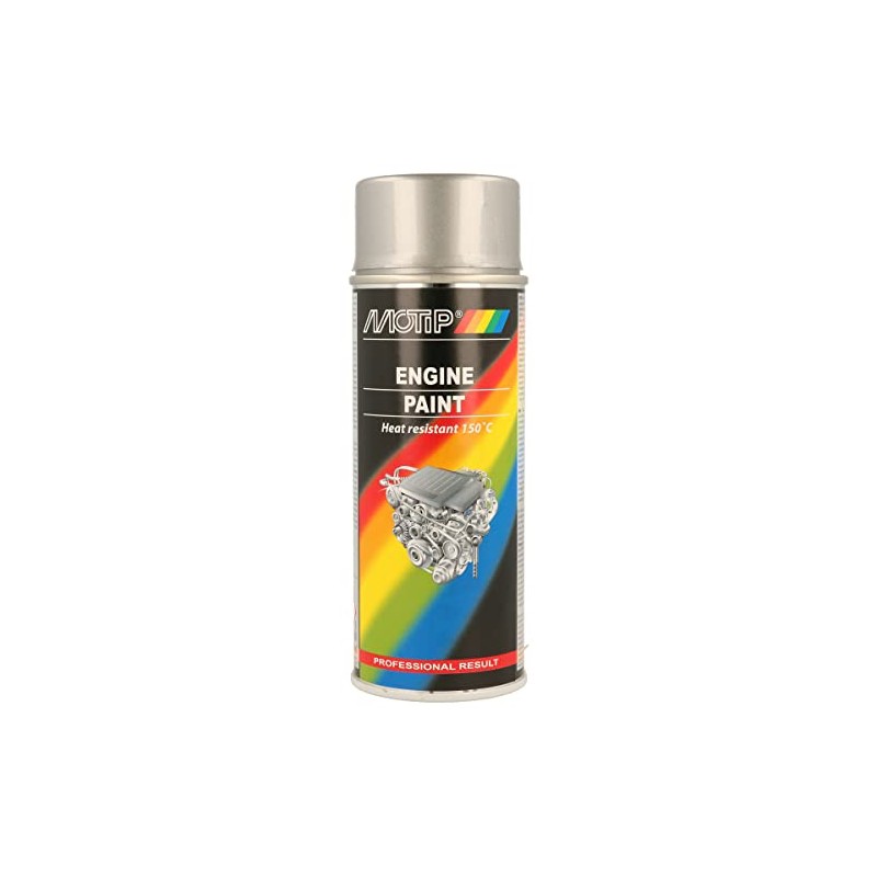 Motip M04093 Engine Paint, 400 ml, Aluminium