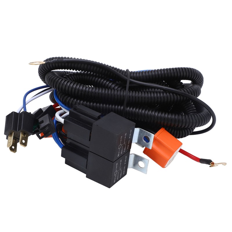 H4 Negative Headlight Relay Conversion Harness High Stability for H6054