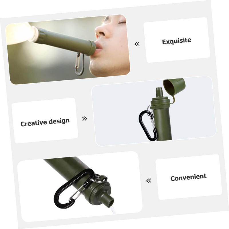 KOMBIUDA Professional Water Purifier Camping Lightweight Portable Water Filter for