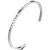 Jude Jewelers Pulsera apilable de acero inoxidable con mantra, regalo