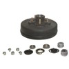 Pre-Greased Hub Drum Kit, 3.5K, 5 x 4.5, 1/2" Studs