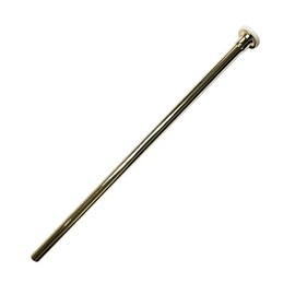 Westbrass D123-03 3/8" x 12" Brass Flat Head Toilet Riser Supply Line, Polished Brass