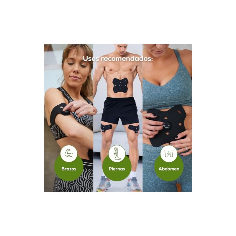 Pad para Electroterapia Muscular en Abdomen y Brazos Ideal para