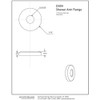 Westbrass R304-62 13/16" OD Opening Low Pattern Shower Arm Flange-Sure