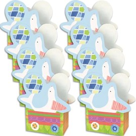 Unique Party 72438 - Circus Animal Baby Shower Favour Boxes, Pack of 8