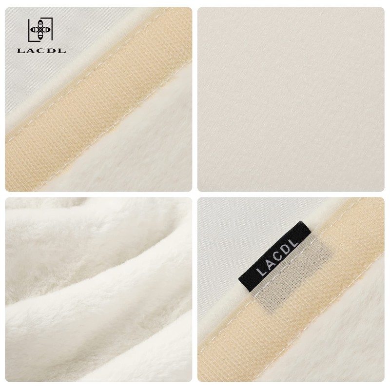 LACDL Extra Long Seatbelt Covers Super Soft Furry for Adults