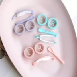 케이스 렌즈끼는도구 렌즈 흡착봉 눈렌즈케이스 [3-렌즈흡착봉-블루] Case Lens Insertion Tool Lens Suction Stick Eye Lens Case [3-Lens Suction Stick-Blue]