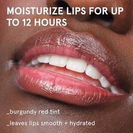 Glossier Balm Dotcom - Bálsamo labial y bálsamo universal, tinte negro cereza burdeos | Up to 12-Hour Moisture, Nourishes Dry Cuticles & Skin, Antioxi