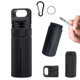 Samcos Portable Ashtray, Storage Pouch, Waterproof, Ashtray, Multi-functional, Stylish, Portable Butt Container with Lid, Portable, Stylish, Protects Etiquette, For Smoking Areas, Outdoors, Cars,