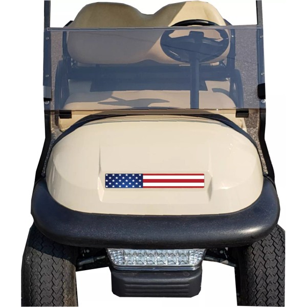 KUSTOM CYCLE PARTS American Flag Club Car Golf Cart Front