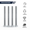 1/4-20 x 2-1/4" (20PCS) Hex Head Screw Bolt, Fully Threaded,
