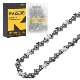Carbide Chainsaw Chain 20 Inch, .325" Pitch, .050" Gauge, 80 Drive Links, Fits Husqvarna 450, 450 Rancher, 545, 545 Rancher, 550, 550 XP, Craftsman, Jonsered and More (1 Chain)