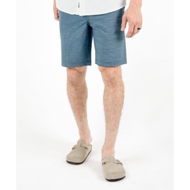 Visive - Pantalones cortos híbridos para hombre, pantalones cortos elásticos de golf de alta calidad, trajes de baño para hombre, pantalones cortos de verano, tallas grandes para hombre, talla 30-44, Azul marino Caqui, 44