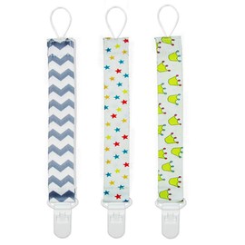 SMT Pacifier Holder Toy Stroller Strap Baby Clip String Set of 3 (String Type 02)