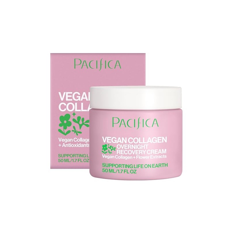 Pacifica Vegan Collagen Overnight Recovery Cream 1.7 oz