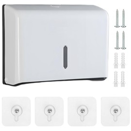 Multifold Hand Towel Dispenser, Wall-Mount Z Fold Paper Towel Dispenser for Hotel Resturant Office Home - Hold 200 paper Towels