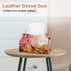 2 Pack Tissue Box Cover Holder, Spring Flowers Butterflies Tulips
