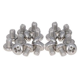 MroMax M4-0.7x5mm Pan Head Phillips Machine Screws 304 Stainless Steel Metric Cross Head Screws Bolts Fasteners Fully Threaded Silver Gray 20Pcs