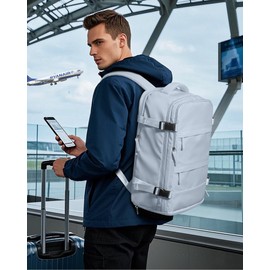 SZSYCN Ryanair Hand Luggage Backpack 40 x 20 x 25 cm Women's Hand Luggage Aeroplane Easyjet 45 x 36 x 20 cm with Laptop Compartment Waterproof Daypack with Shoe Compartment, c3-grey blue