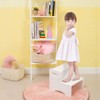 WOOD CITY Toddler Step Stool, Wooden 2 Step Stools for