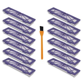 Hongfa Replacement for Neato Connected D7 Filters, 12pcs Neato BotVac D series Filters Compatible with Neato D80 7e 85 D3 D4 D5 D75 BotVac Connected Robot Vacuums