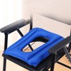 Inflatable Toilet Seat Cushion Prevent Bedsore Leakproof Foldable Stool Chair