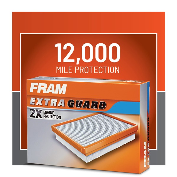 FRAM Extra Guard Engine Air Filter Replacement, Easy Install w/