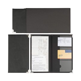 Zzteck Larger Car Registration Card Holder and Insurance - For Auto Truck Glove Box Console Documents Organizer Premium PU Black Leather Wallet Case