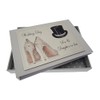 White Cotton Cards Son and Daughter-in-Law Wedding Day Tiny Album