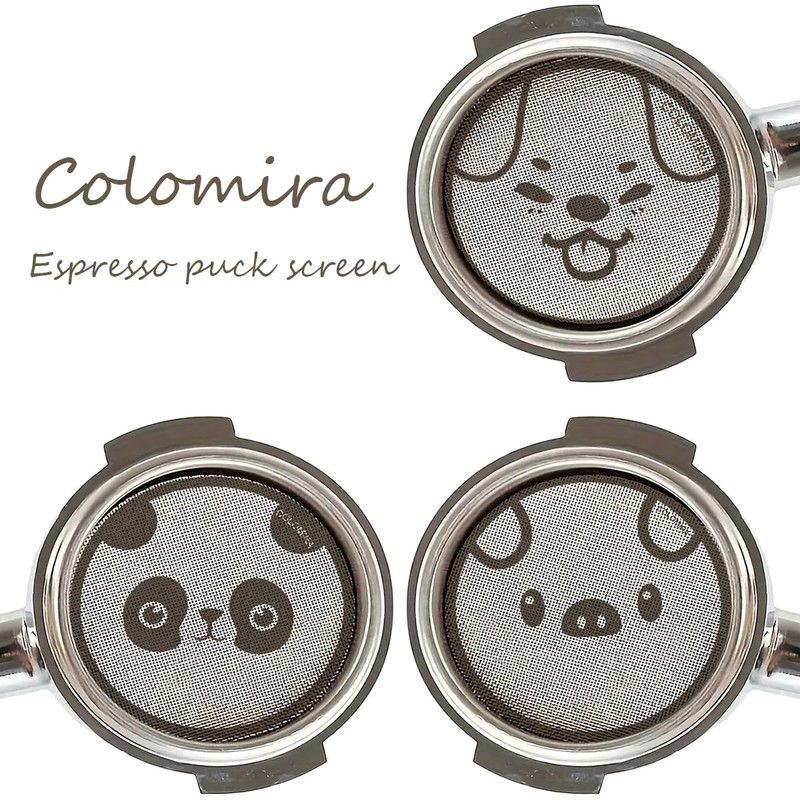 ColoMira 51mm Espresso Puck Screen 3-Pack, Lower Shower Screen, Metal