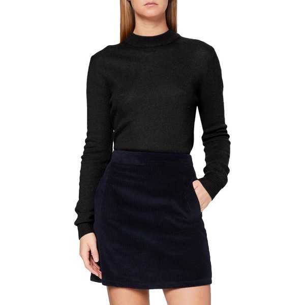 SPARKZ COPENHAGEN Women's Pure Cashmere Turtleneck, Black (Black 099), 12