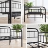 JURMERRY Metal Daybed Frame Twin Size with Steel Slats Platform