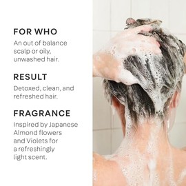 NatureLab Perfect Shine - Tratamiento para el cuero cabelludo seco + hidratante para el cuero cabelludo – exfoliante suave del cuero cabelludo ayuda a brillar el cabello con células madre de uva, perla + ácido hialurónico, sin parabenos (230 g)