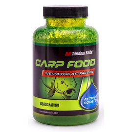 Tandem Baits Carp Food Attract Booster Black Halibut, Fish Attractors Carp Fishing Without Effort, Big Fish Bait, Carp Accessories for Professionals & Hobby Anglers 300 ml