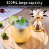 Cocktail Shaker Pineapple Shape Stainless Steel Polished Smooth Surface 500ml