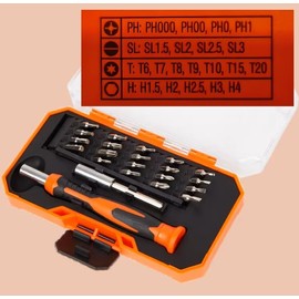 Generisch WERCKMANN Precision Screwdriver Set 22 Pieces in Carry Case Orange