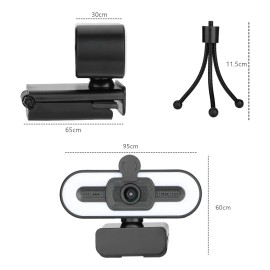 Cámara Web 4k Hd Con Micrófono Enfoque Automático Hd 2160p