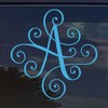 Custom Elegant Scroll Vine Name Letter Vinyl Decal/Bumper Sticker for