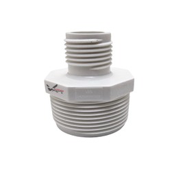 Van Enterprises PVC Garden Hose Adapter (Male 1.5" NPT x 3/4" GHT) for Sump Pump and Pool Pump Hose Adapter