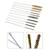 10PCS 청소 브러쉬 스테인레스 스틸 황동 파이프 실린더 와이어 브러시
