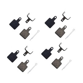 XYT WORLD 4 Pairs Organic Bicycle Bike Disc Brake Pads for TEKTRO HD-T700 Volans HD-T510 Auriga Sub HD-T511 Auriga Sub HD-T515 Auriga Twin HD E510 Auriga E-Sub E-Bike for TRP Parabox Rear