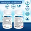 Magnesium L-Threonate - Magtein. 60-Day Supply. 144 mg of Elemental