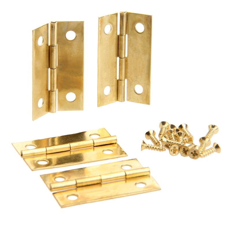 Dophee 32*21mm 20個 平蝶番 丁番 ミニ蝶番 木箱用のヒンジ ウェアヒンジ ドアのヒンジ ドア用金物