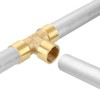 QUARKZMAN Brass T-Piece Pipe Fitting, 1/4 Inch x 1/4 Inch