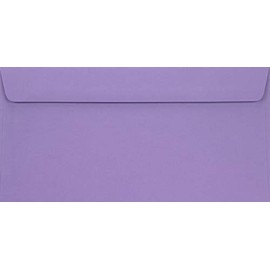 Netuno Burano Violet Envelopes DIN Long 110 x 220 mm 90 g DL without Window for Greeting Cards Invitation Cards Wedding Cards Beautiful Envelopes Coloured Envelopes High-Quality Pack of 25