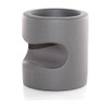 QMBasic Egg Cups Set of 4 Grey Modern Concrete Style