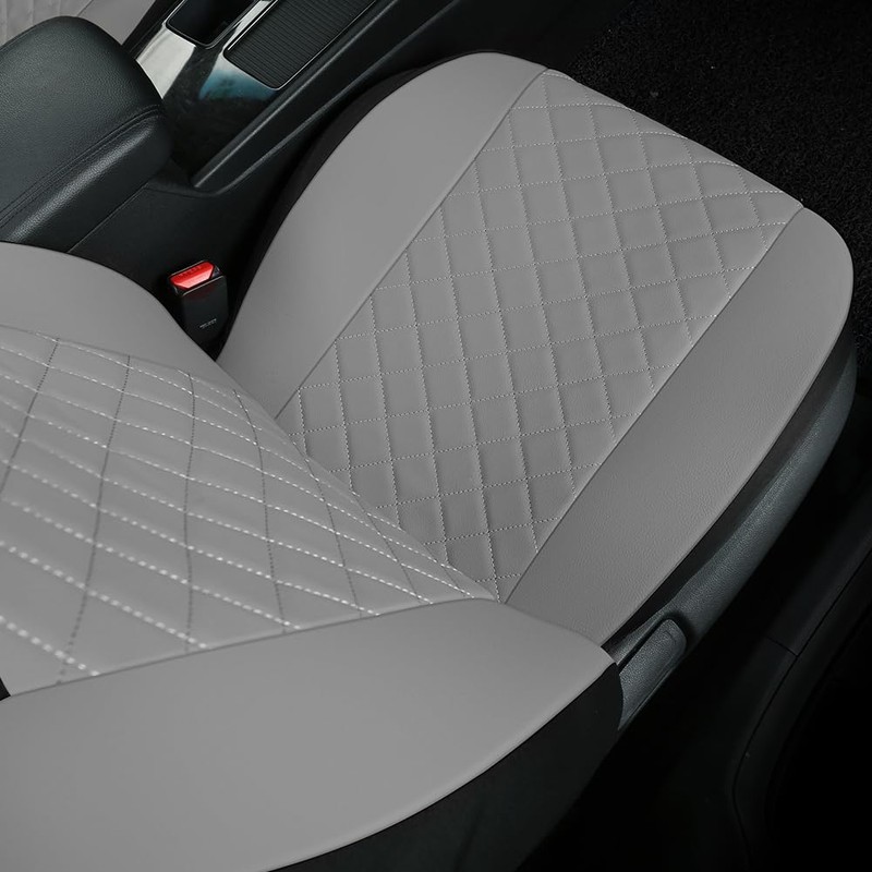 GIANT PANDA Front Seat Covers for Bucket Seats, Faux Leather