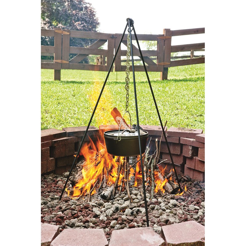 Lodge 3TP2 Camp Dutch Oven Tripod, 43.5-Inch,Black