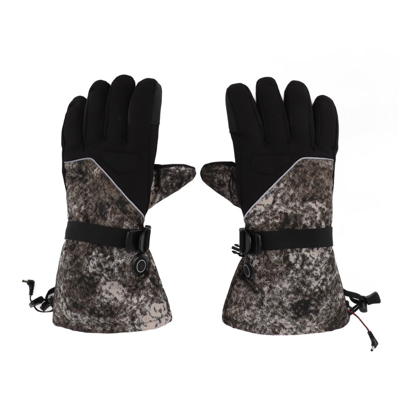 1Pair Heated Gloves DC Connection Battery Powered Touchscreen 3 Adjustable